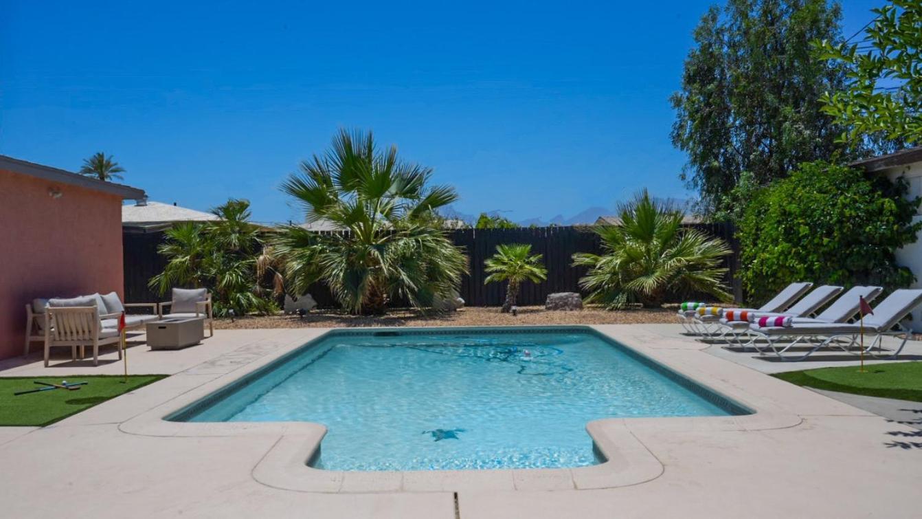 The Pink Cactus - Desert Retreat - Luxe Pool, Golf & Game Room Indio Ngoại thất bức ảnh